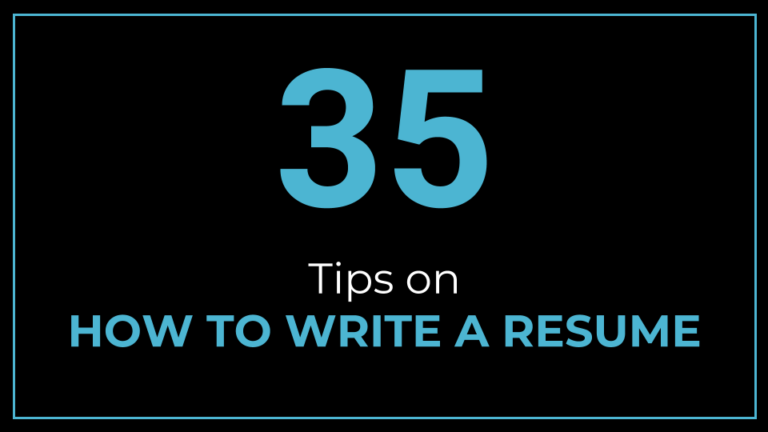 How to Write a Resume (35 Good Tips) - ThriveYard